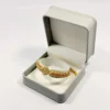 Pulsera Tejida | San Benito | Oro Laminado 18K | Color Amarillo
