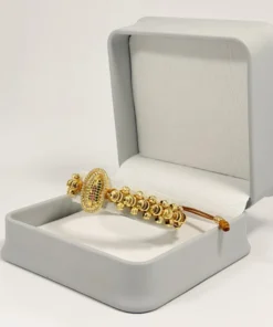 Pulsera Tejida | Virgen de Guadalupe | Oro Laminado 18K | Color Dorado.