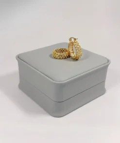 Aretes Candonga Aro Filigrana Calada Dorada | Colección Cerchio | Oro Laminado 18K