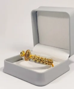 Pulsera Tejida | Virgen de Guadalupe | Oro Laminado 18K | Color Amarillo.