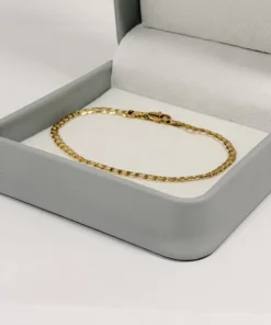 Alternative view of Pulso Tejido Martillado Dorado Fino | Oro Laminado 18K