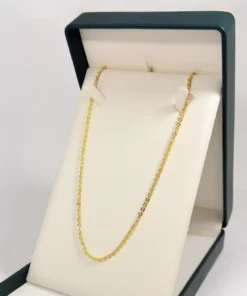 Cadena Moneditas Diamantadas Dorada | Oro Laminado 18K