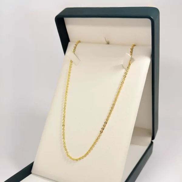 Cadena Moneditas Diamantadas Dorada | Oro Laminado 18K