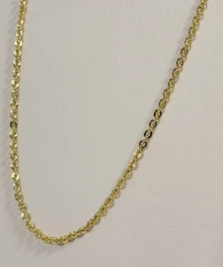 Alternative view of Cadena Moneditas Diamantadas Dorada | Oro Laminado 18K