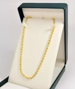 Cadena Tejido Militar Dorada | Oro Laminado 18K