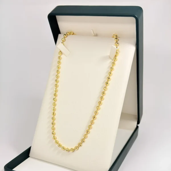 Cadena Tejido Militar Dorada | Oro Laminado 18K