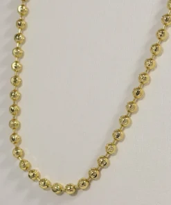 Alternative view of Cadena Tejido Militar Dorada | Oro Laminado 18K