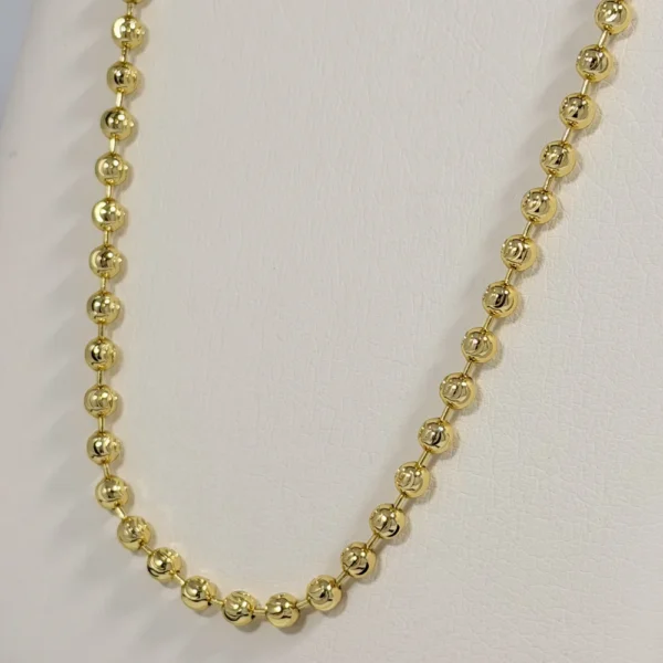 Alternative view of Cadena Tejido Militar Dorada | Oro Laminado 18K