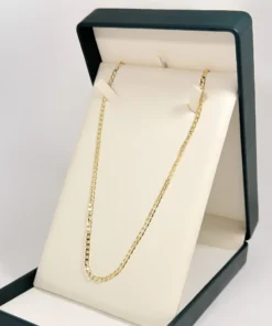 Cadena Tejido Martillado Dorada | Oro Laminado 18K