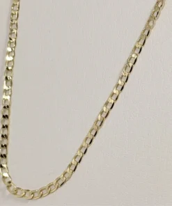 Alternative view of Cadena Tejido Martillado Dorada | Oro Laminado 18K