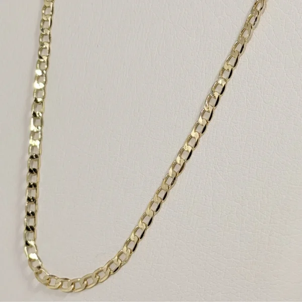 Alternative view of Cadena Tejido Martillado Dorada | Oro Laminado 18K