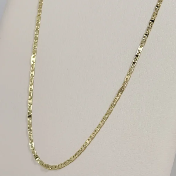 Alternative view of Cadena Escalera Clásica Dorada | Oro Laminado 18K