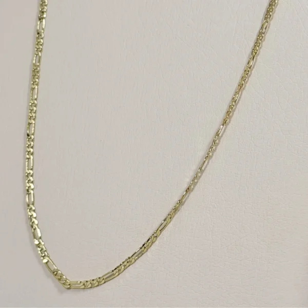 Alternative view of Cadena 3x1 Dorada | Oro Laminado 18K