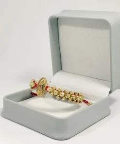 Pulsera Tejida | Virgen de Guadalupe | Oro Laminado 18K | Color Rojo.