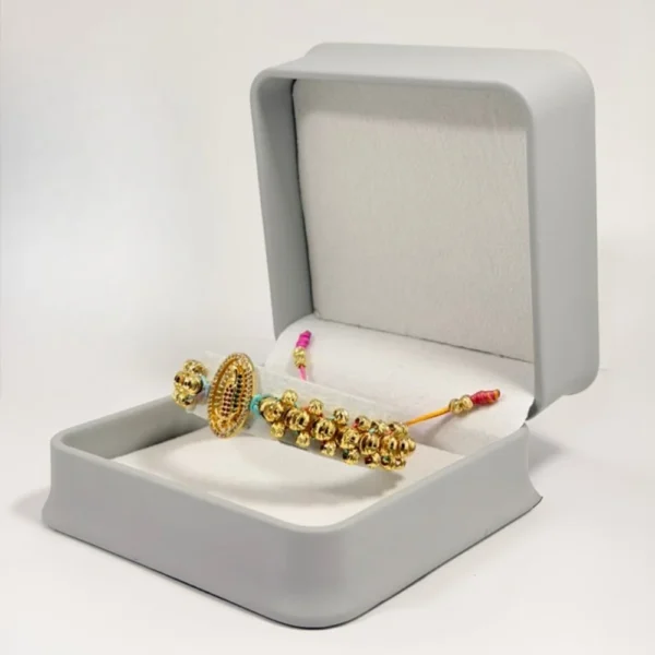 Pulsera Tejida | Virgen de Guadalupe | Oro Laminado 18K | Multicolor.