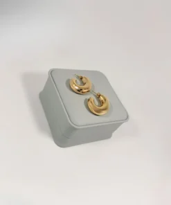 Aretes Candonga Gruesa Lisa | Colección Magna | Oro Laminado 18K